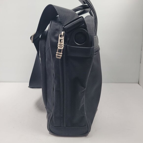 TUMI 2571D Men's Black Laptop Briefcase Shoulder Bag w/ Serial Number Tag - Picture 4 of 12